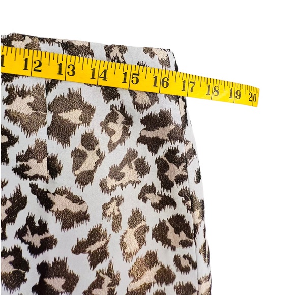 NWT Lilly Pulitzer Mini Skirt Gold Metallic Leopard Jacquard Size 10 - Picture 10 of 11